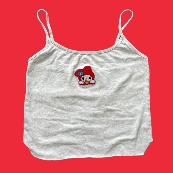 Kawaii custom My Melody cropped cami top/tank top - Picture 2 of 4